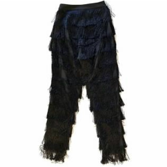 Lavish Alice x Lindsay Lohan Tiered Fringe Tapered Trousers - Picture 5 of 7
